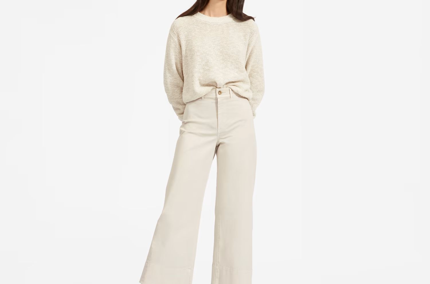 The Lightweight Wide Leg Crop Chino | Everlane