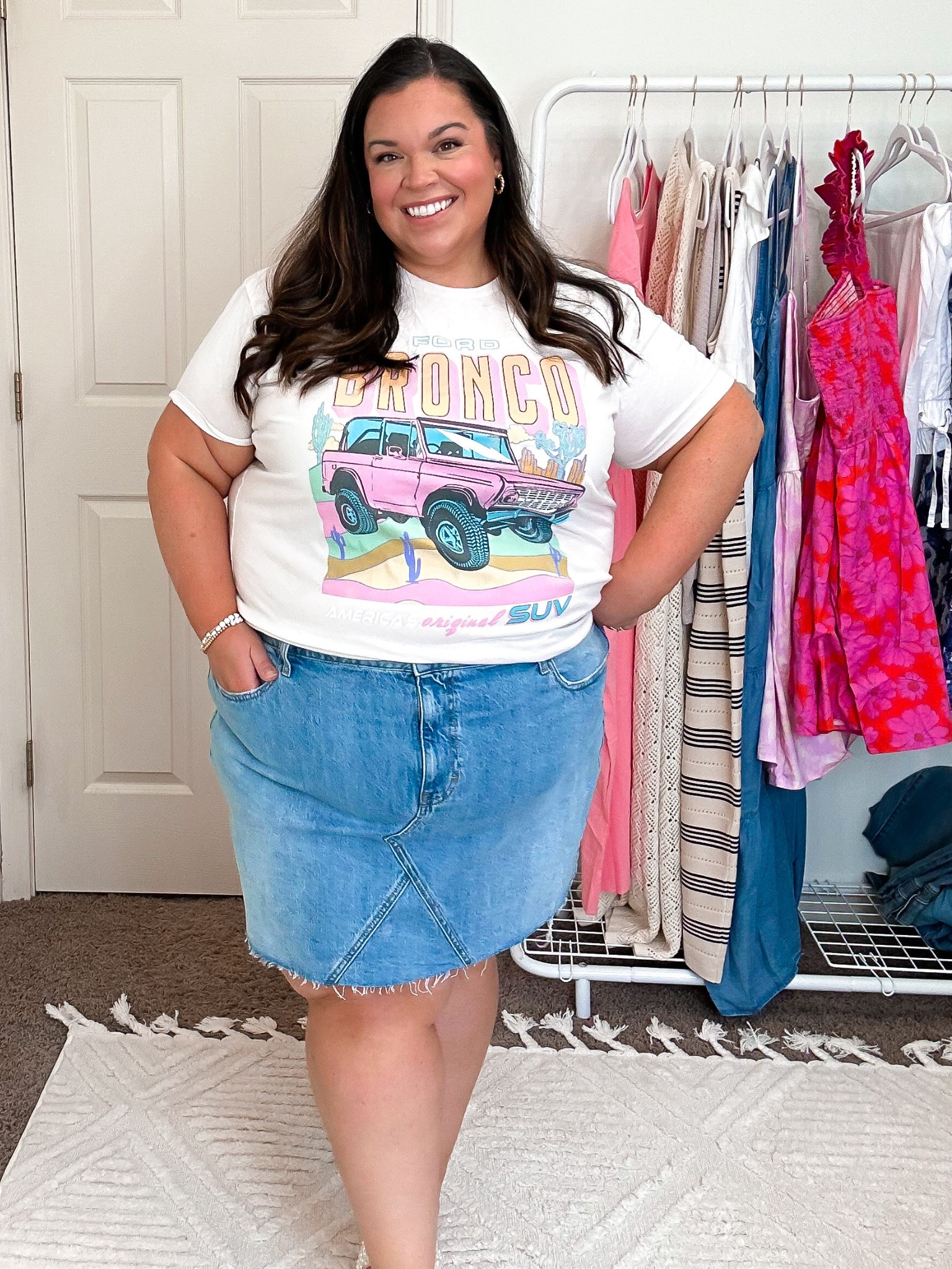 You always love this tee + jean skirt combo when I share it! Wearing a2x on top and 3x in the skirt 

#LTKPlusSize #LTKFindsUnder50 #LTKSeasonal