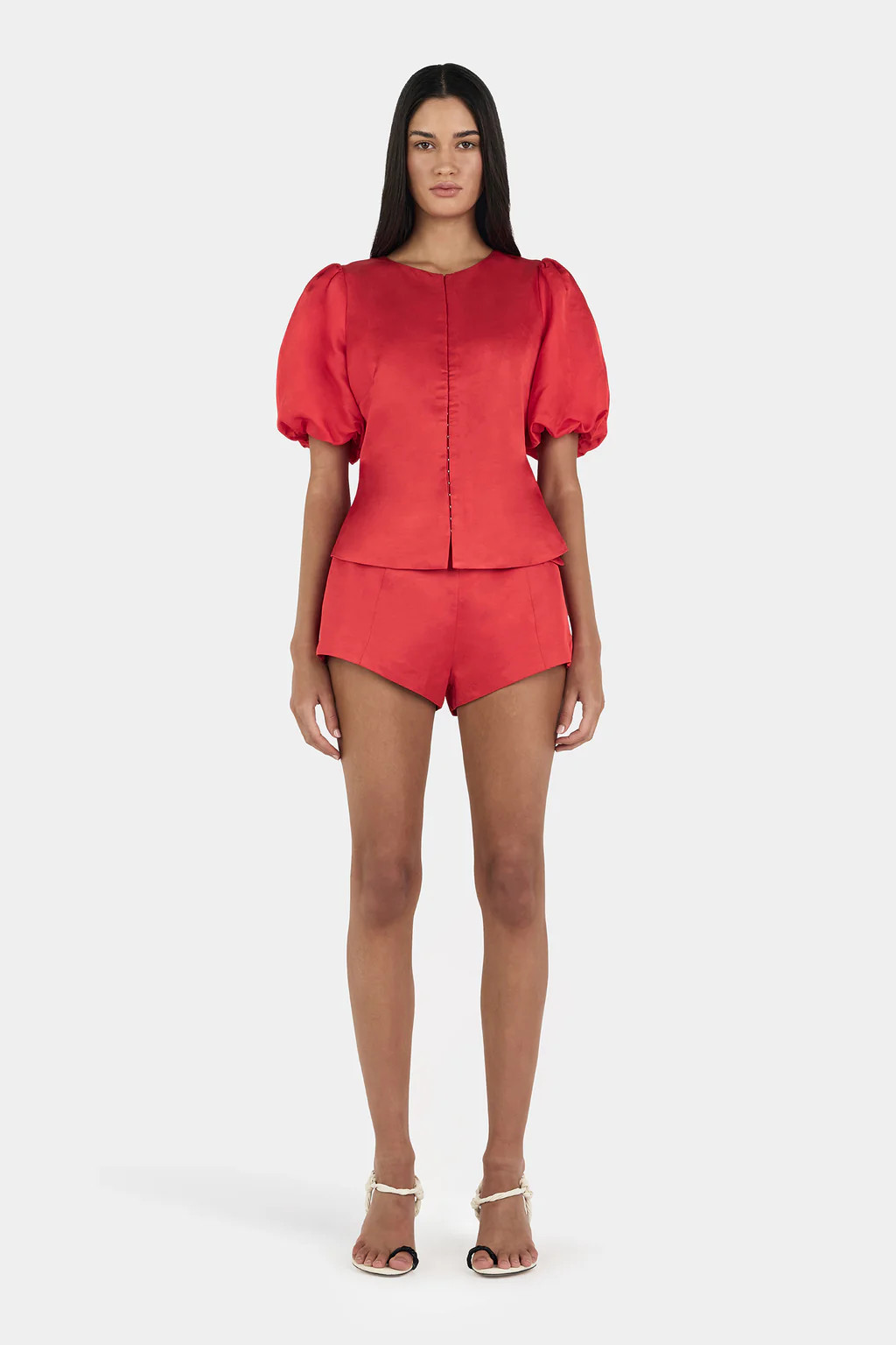 Jacques Shortie Red | Hansen and Gretel