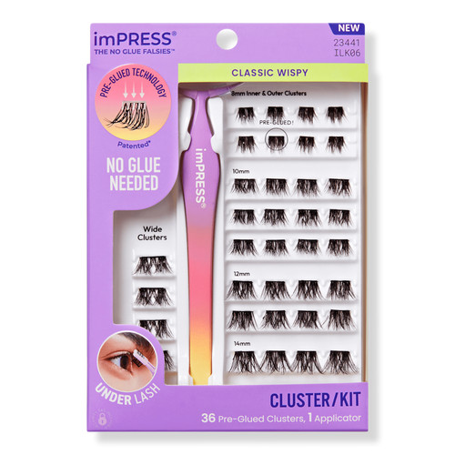 imPRESS Pre-Glued Lash Clusters Kit | Ulta