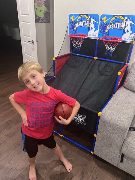 Family fun with this basketball game! We like to see who can get the most baskets in a minute! Walmart toys 