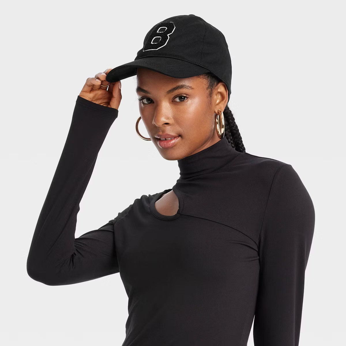 Black History Month Satin-Lined 'B' Open Back Baseball Hat - Black | Target