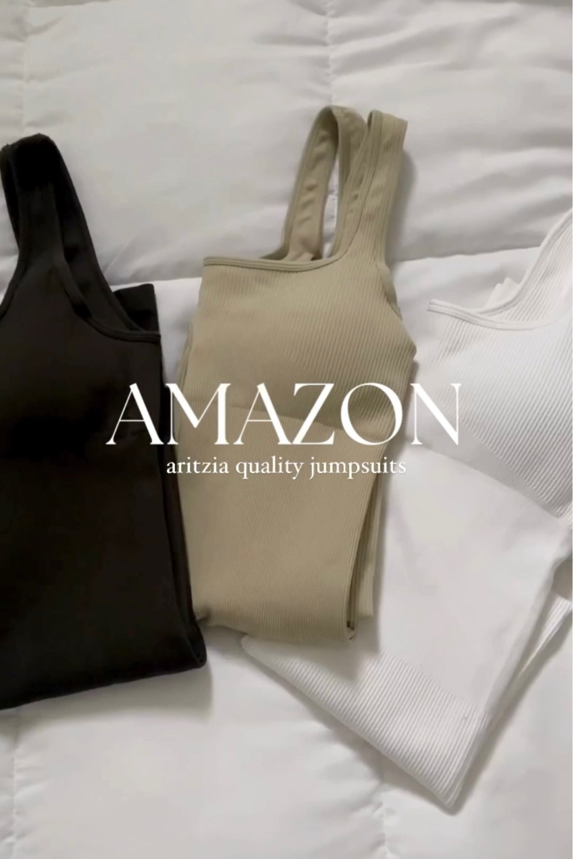 Caption for jumpsuits, hoping to post today: These best-selling Amazon jumpsuits look and feel like they are from Aritzia 😍 the material is super soft & stretchy making it perfect for every day wear.

(Amazon Canada, Amazon dupes, Amazon fashion, amazon finds, under $50)

#LTKfindsunder100 #LTKstyletip #LTKfindsunder50