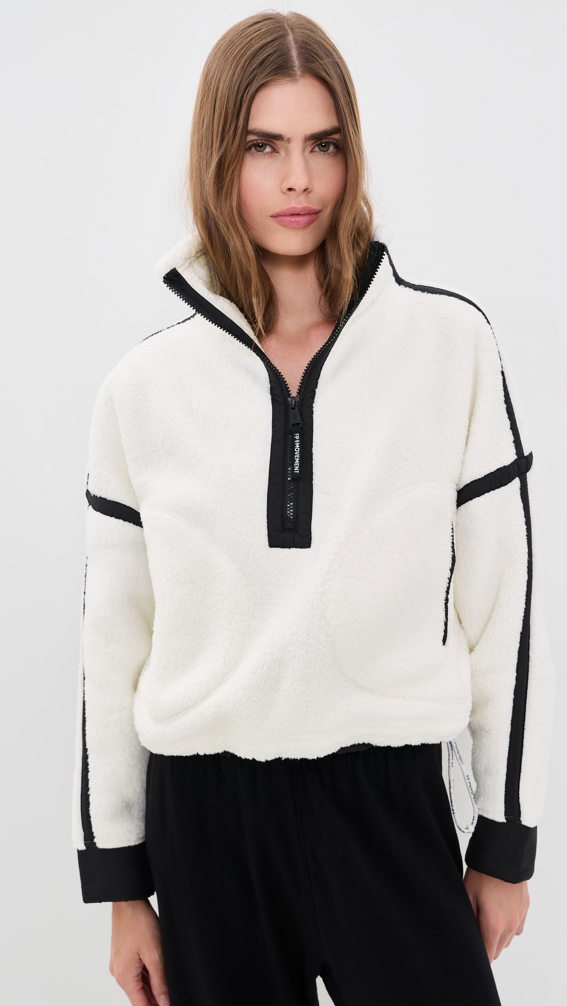 FP Movement Mountain High Half-Zip Fleece White Combo XS | Shopbop