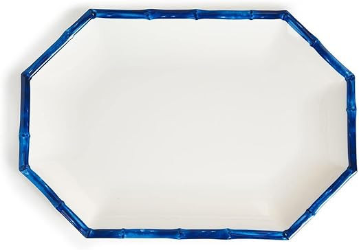 Two's Company Octagonal Bamboo Touch Serving Tray / Platter | Amazon (US)