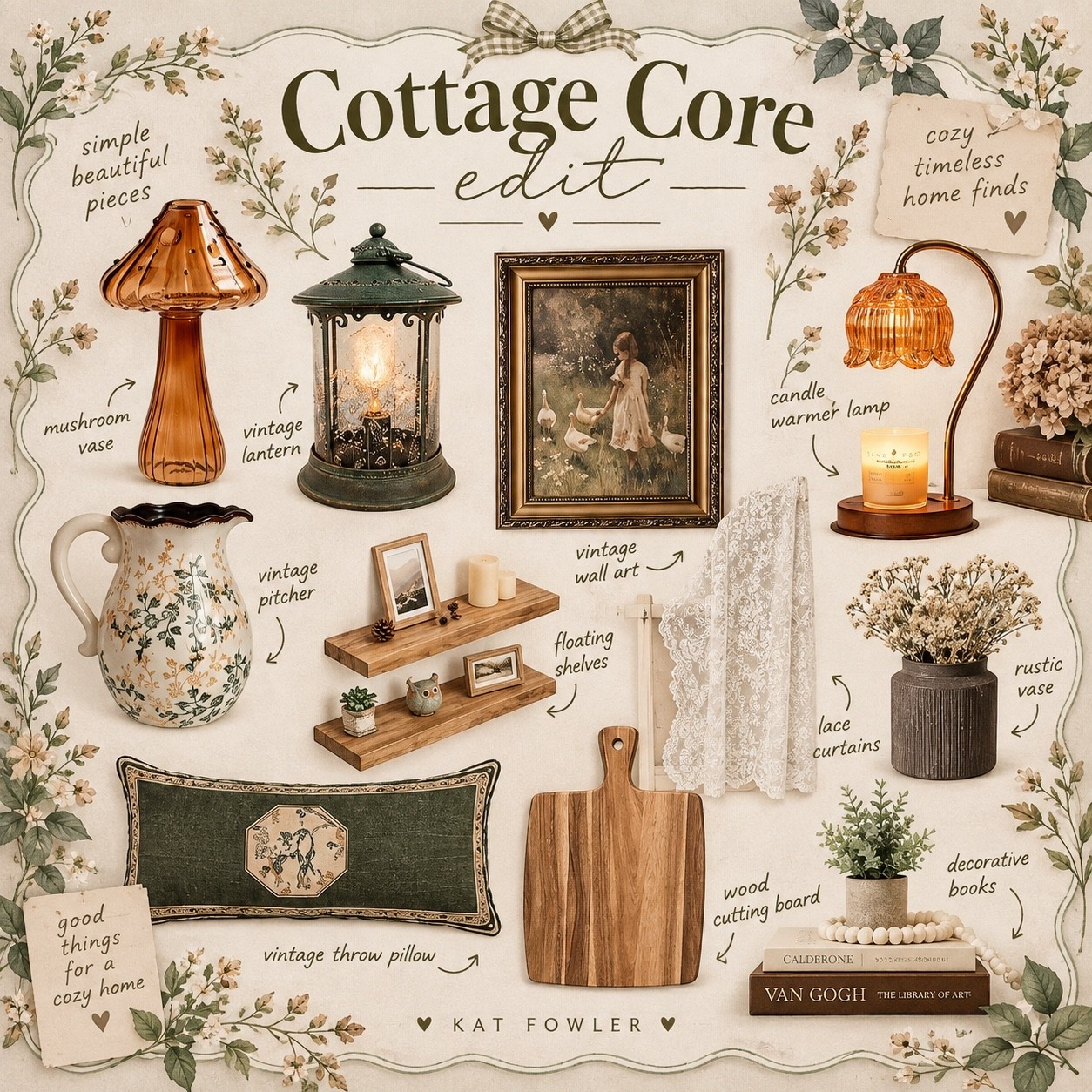 Currently obsessed with all things cottagecore 🤎🌿

I put together some of my favorite finds for creating that cozy, collected-over-time look — warm wood, vintage-inspired art, lace, florals, antique-style lighting and all the little details that make a home feel extra charming. 🕯️🍄🌼

These are giving English cottage + grandma’s house, but make it cute and I LOVE it. 😂🤎

Shop my Cottage Core Edit below! 🛍️

#LTKHome #LTKFinds #Cottagecore #CottagecoreDecor #AmazonFinds #CozyHome #VintageDecor #HomeDecorFinds

#LTKHome #LTKSeasonal #LTKdayinmylife