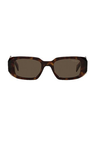 Prada Sculto Reo Irregular Rounded in Tortoise & Brown from Revolve.com | Revolve Clothing (Global)