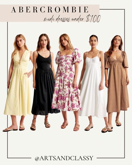 Looking for the perfect midi dress for Summer that won’t break the bank? These neutral and floral dress finds are great for a vacation outfit or the warmer weather and all on sale for the Abercrombie Dress Fest!

#LTKstyletip #LTKunder100 #LTKsalealert