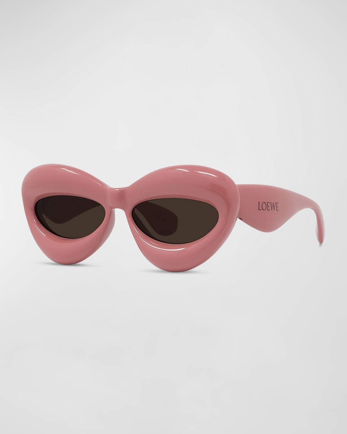 Inflated Pink Acetate Cat-Eye Sunglasses | Neiman Marcus