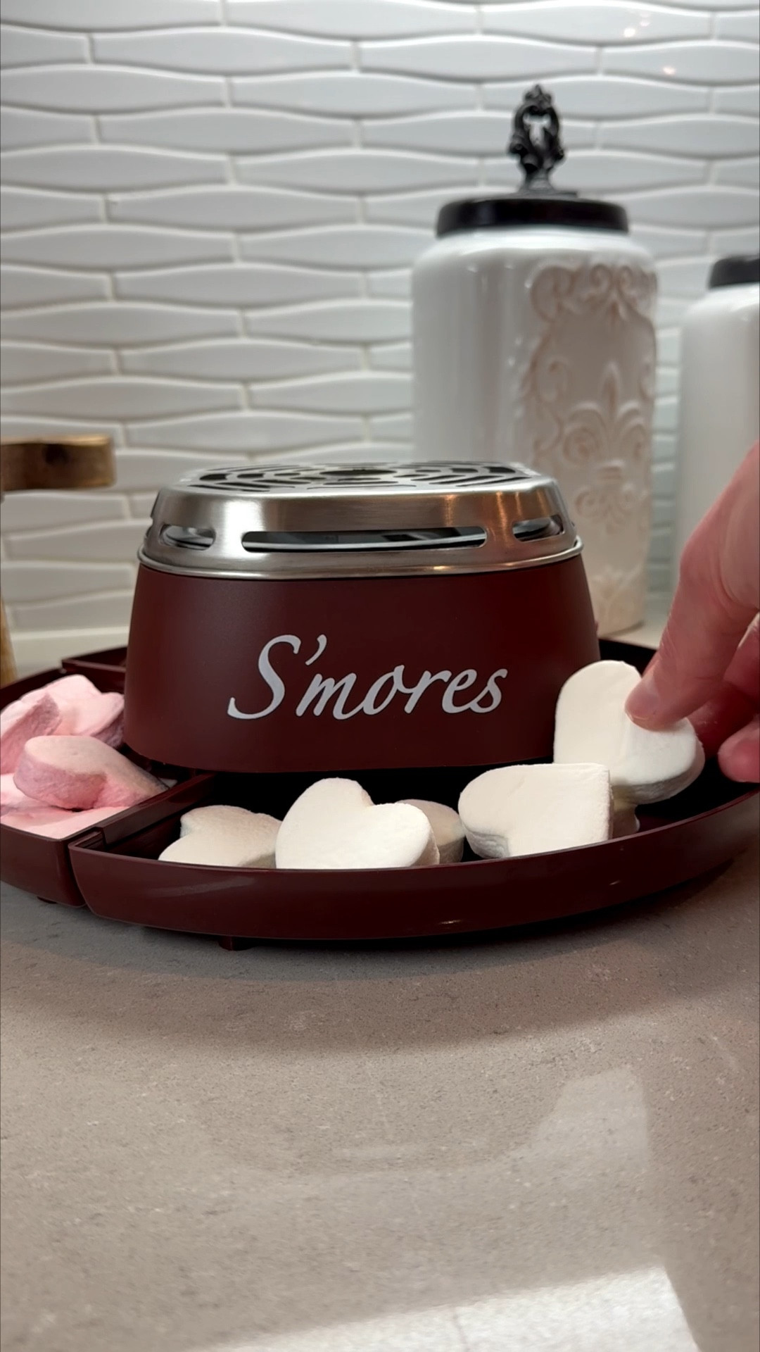When your kids ask for smores & a movie night 🍿📽️🎞️ I added a touch of Valentine to the smores ❤️ I love this smores maker for the kids! Its nice for those nights at home that you don’t have to go outside to roast marshmallows. 

Amazon, smores maker, party ideas, hosting ideas, movie night, snack ideas for kids, movie night for the kids, roasting marshmallows, smores ideas, campout

#LTKfoodie #LTKValentine #LTKmomlife