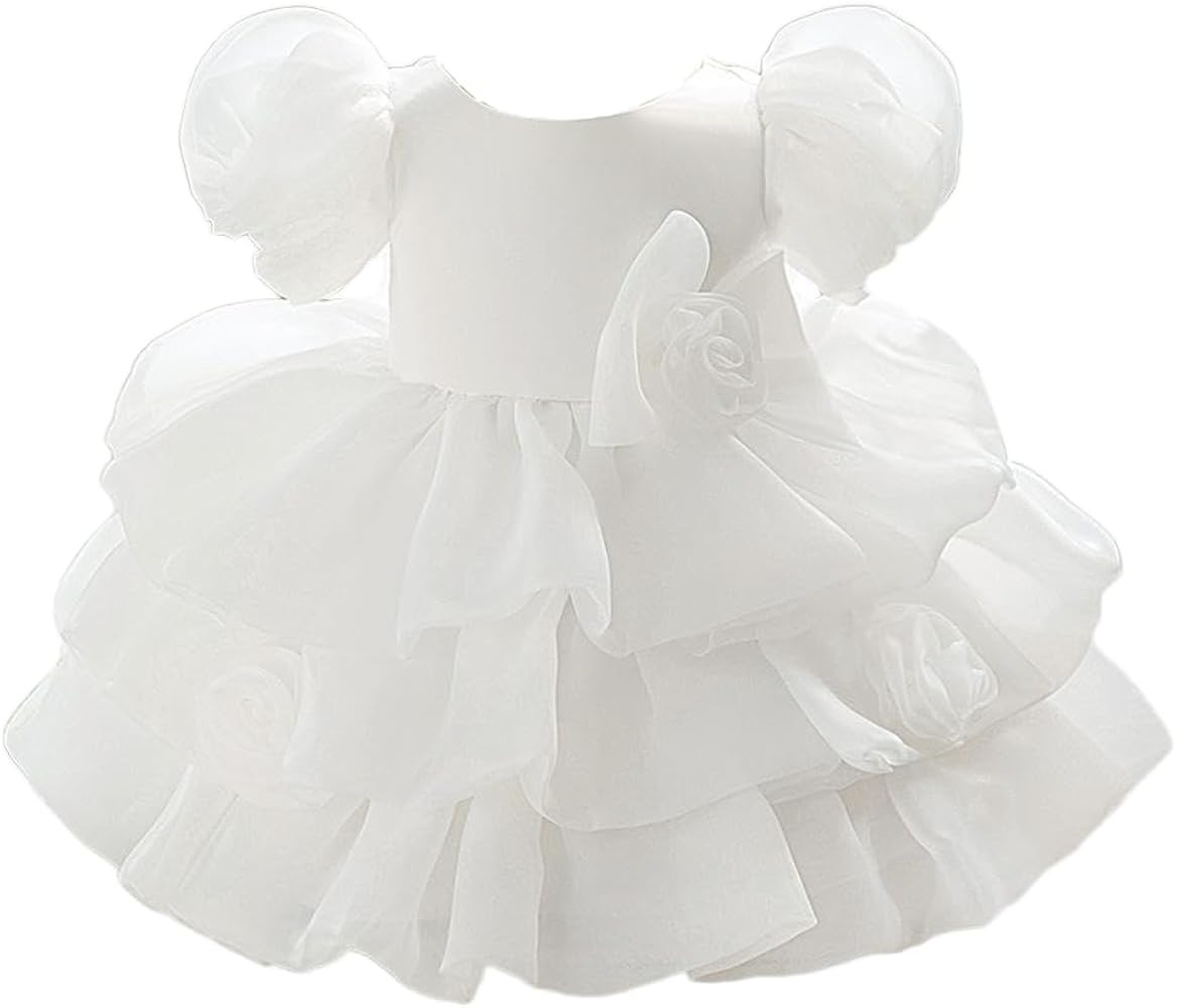 Girl Flower Dress Flower Design Princess Wedding Dress for Toddler and Baby Girl | Amazon (US)