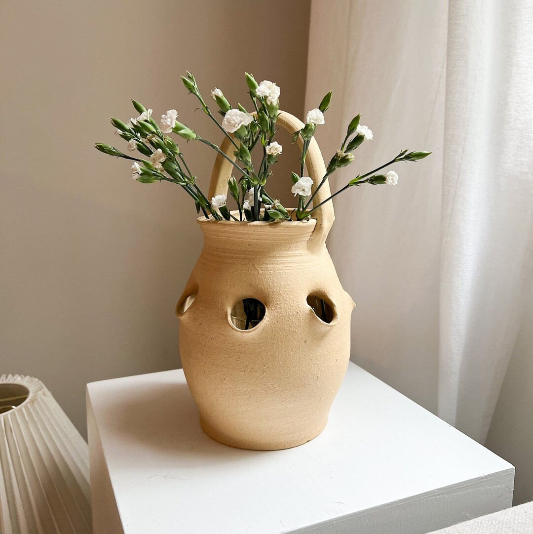 Vintage Ceramic Vase, Vases For Flowers, Tabletop Vase, Vintage Home Decor, Housewarming Gift | Etsy (US)