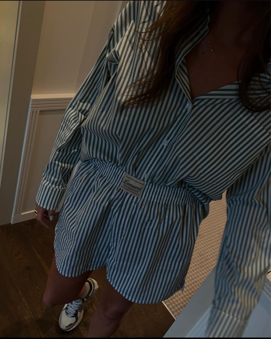 Homewear 

ensemble rayures fines, ensemble short et chemise en coton, ensemble de pyjama rayé vert, short boxer tendance #homewear #loungewear #pyjama

#LTKhome #LTKFind #LTKBacktoSchool