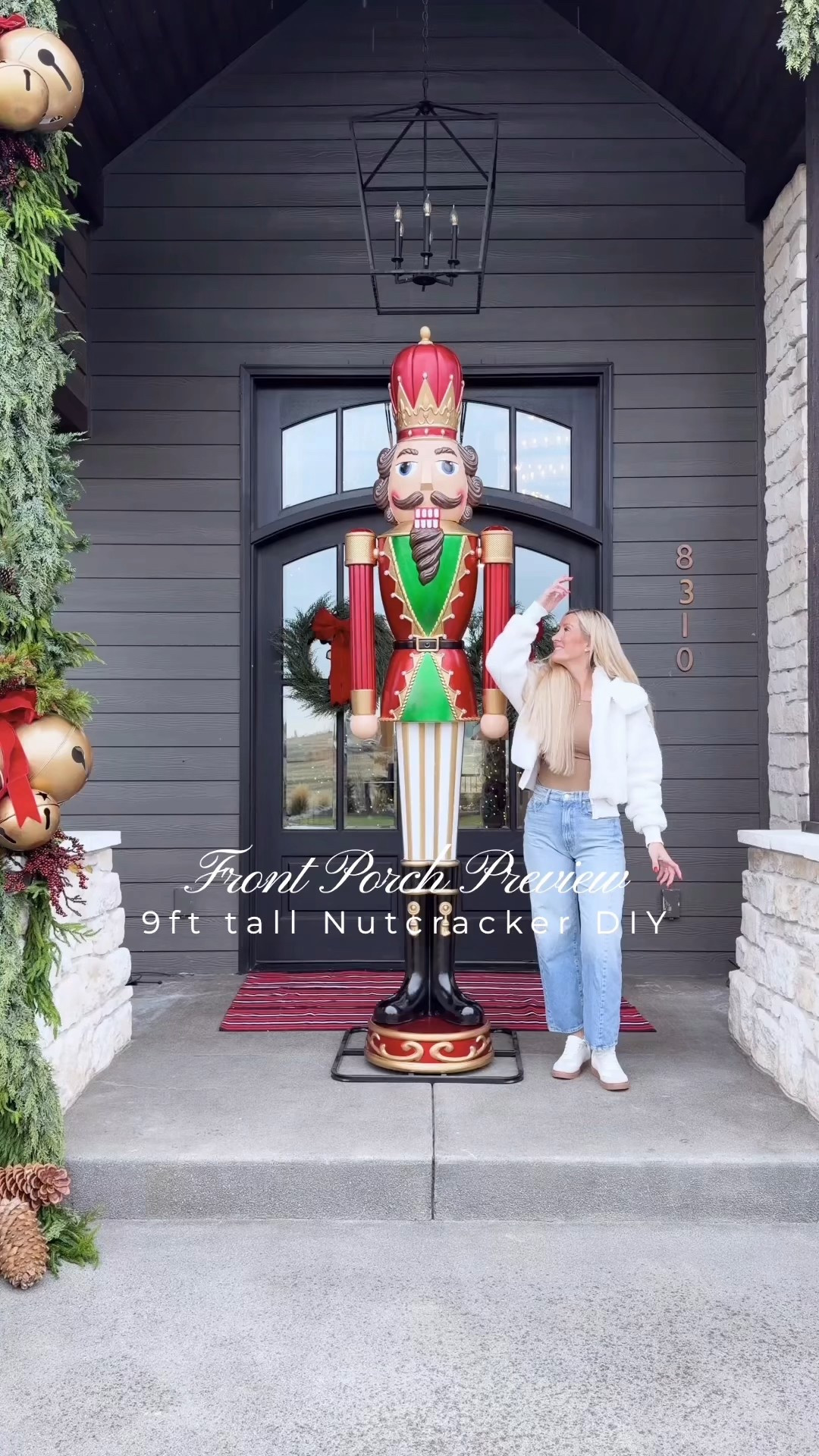 Out giant 9ft nutcrackers are insane! Stay tuned for the full porch reveal! 

#LTKHoliday