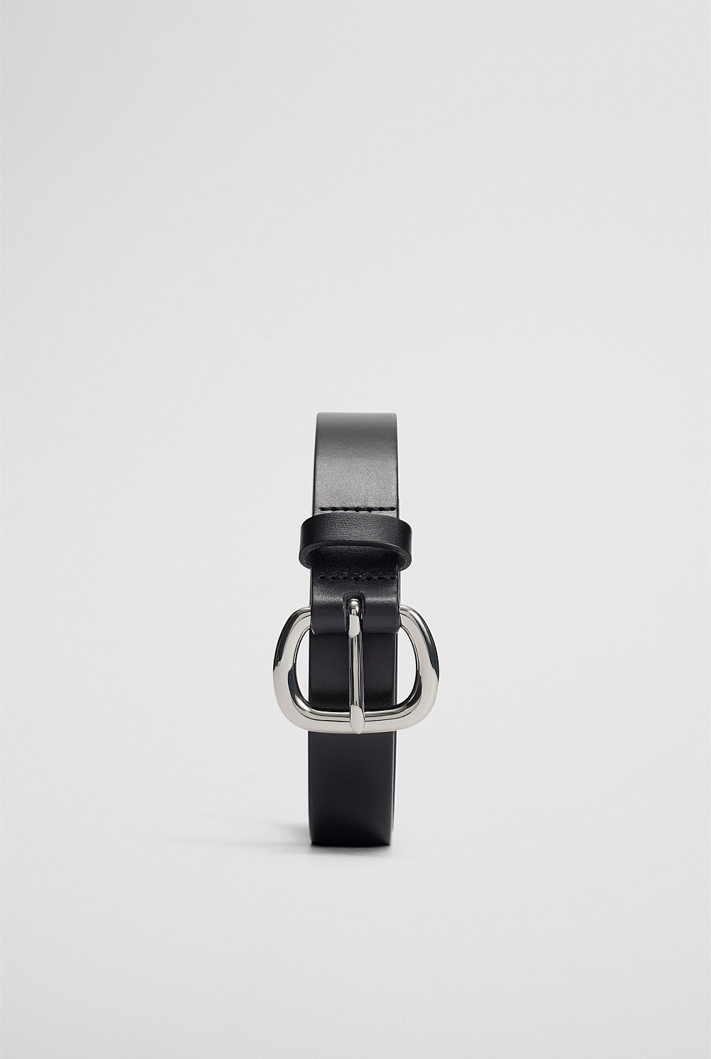 Skinny Solid Buckle Belt | Country Road