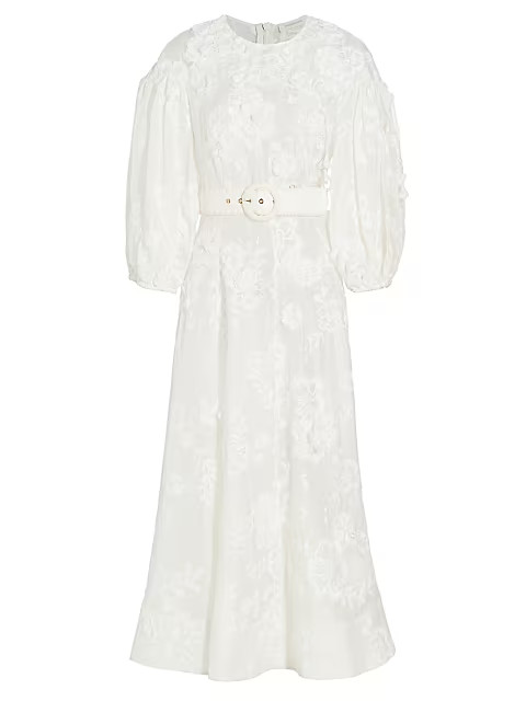 Silk-Linen Blend Dress | Saks Fifth Avenue