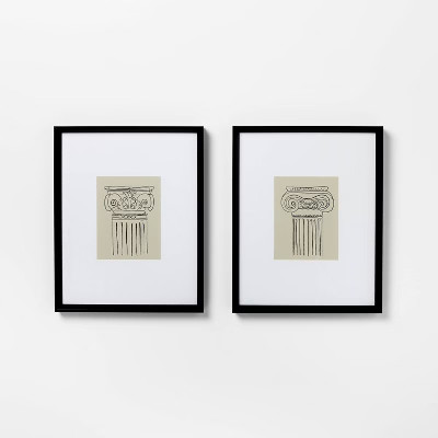 (Set of 2) 16"x20" Architecture Framed Arts - Threshold™ designed with Studio McGee | Target