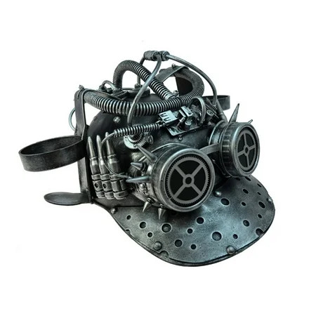 Attitude Studio Steampunk Beverage Holder Hat with Built In Straw - Silver | Walmart (US)