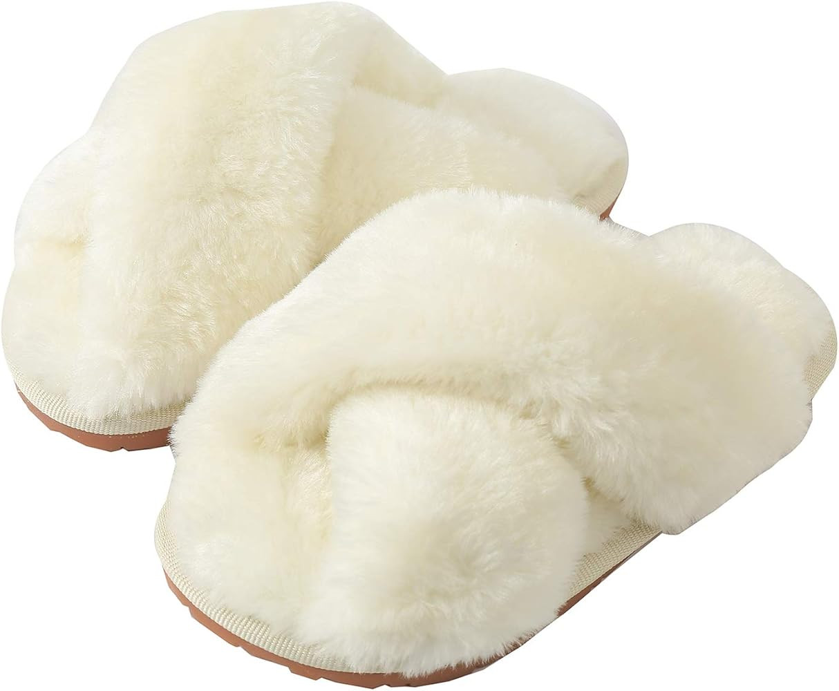 Zapatillas de Estar por Casa para Mujer Niñas Niño Zapatillas de Felpa Caliente Invierno Peluda... | Amazon (ES)