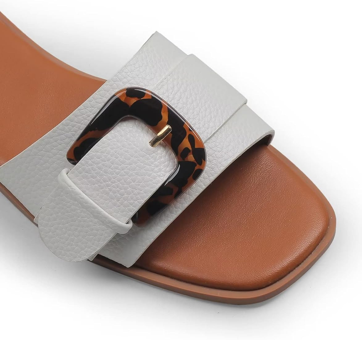 MUSSHOE Womens Sandals Square Toe Dressy Summer Sandals | Amazon (US)