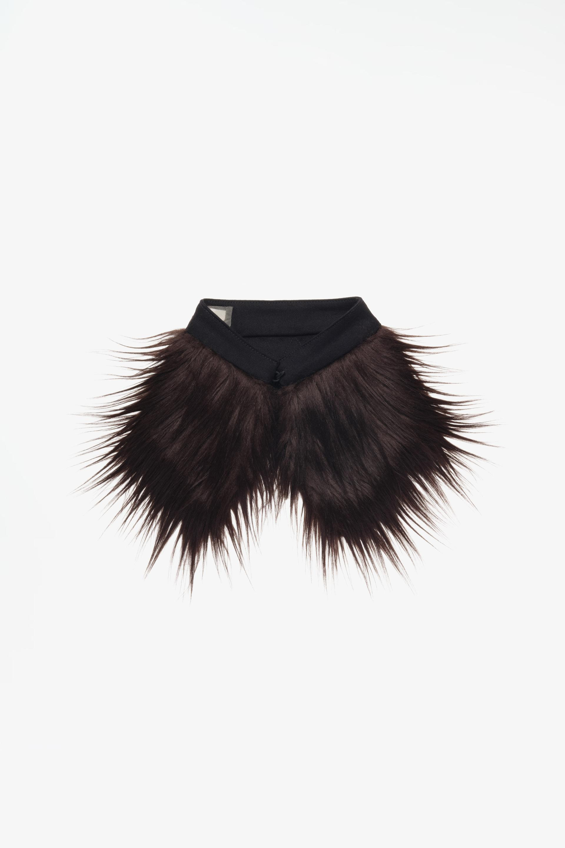 LIMITED EDITION FAUX FUR COLLAR - Chocolate - M | Zara US