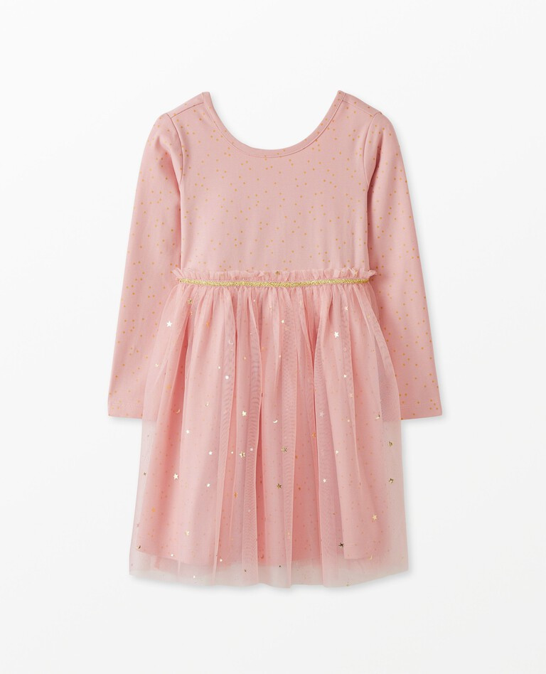 Super Soft Shimmer Tulle Skater Dress | Hanna Andersson