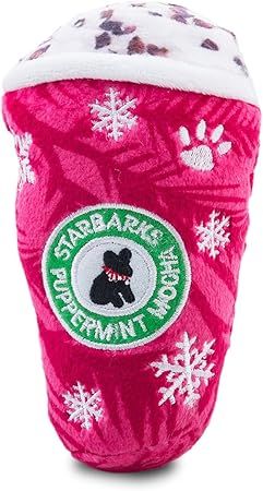 Haute Diggity Dog Starbarks Coffee Collection | Unique Squeaky Parody Plush Dog Toys – Canine C... | Amazon (US)