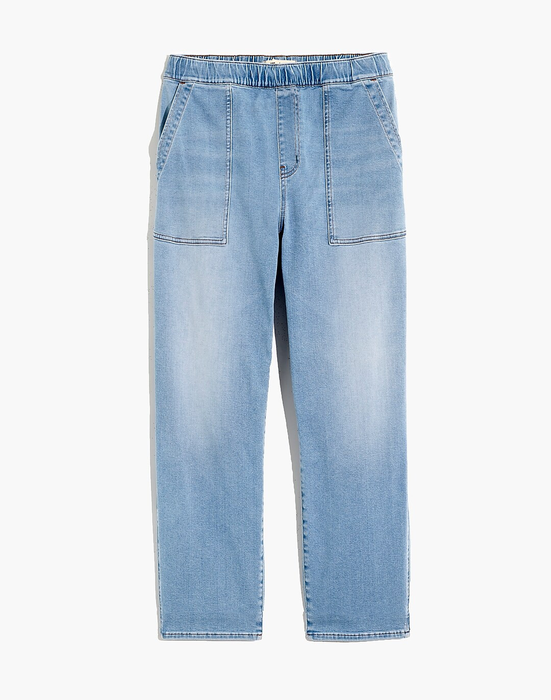 Plus Pull-On Relaxed Jeans in Bellview Wash | Madewell