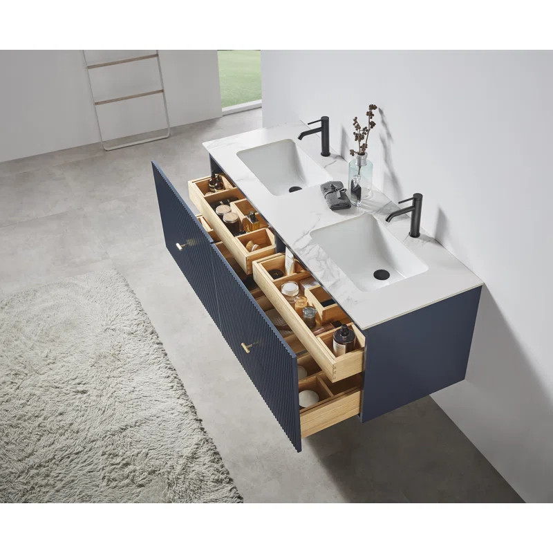 Jamell 59.06'' Double Bathroom Vanity | Wayfair North America