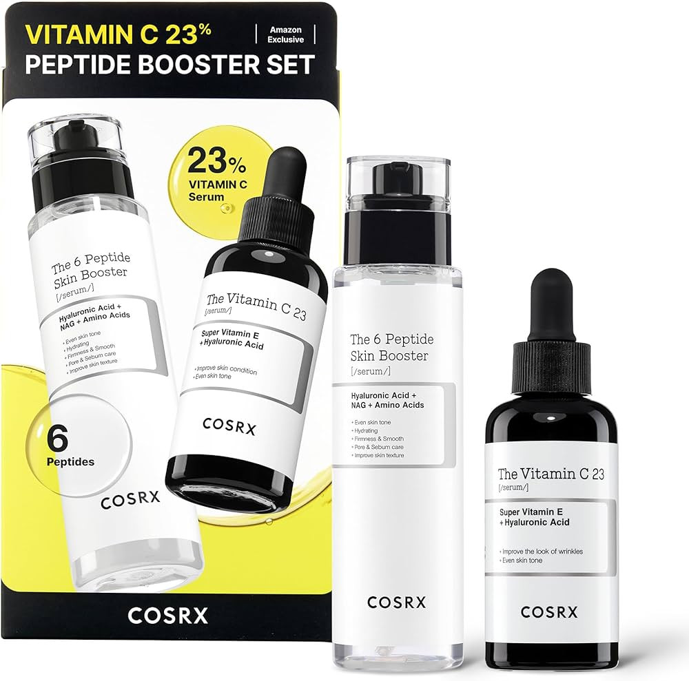 COSRX Vitamin C 23% Peptide Booster Set - Amazon Exclusive - Korean Skin Care, Gift Sets, Stockin... | Amazon (US)