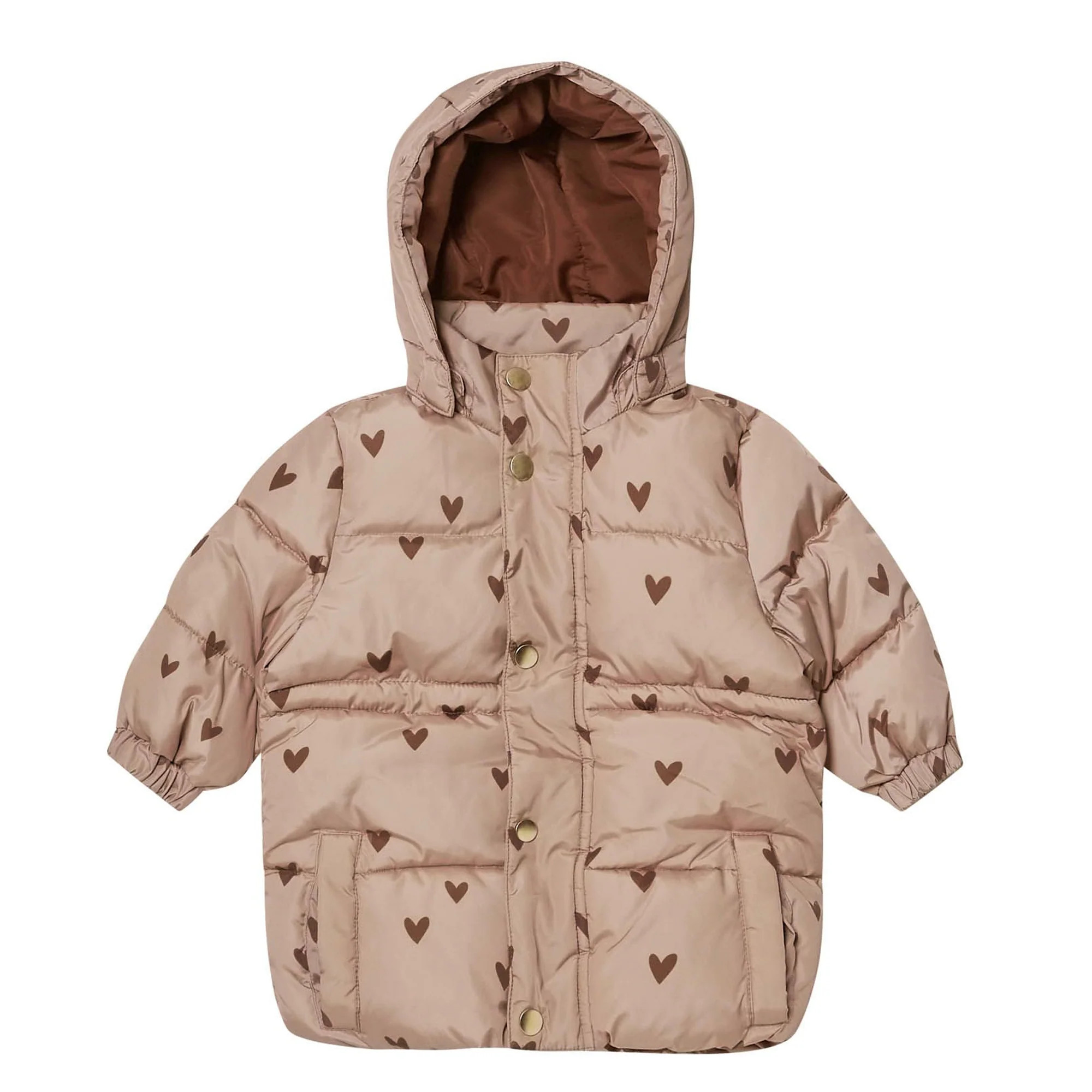 Rylee & Cru Puffer Jacket, Hearts | SpearmintLOVE