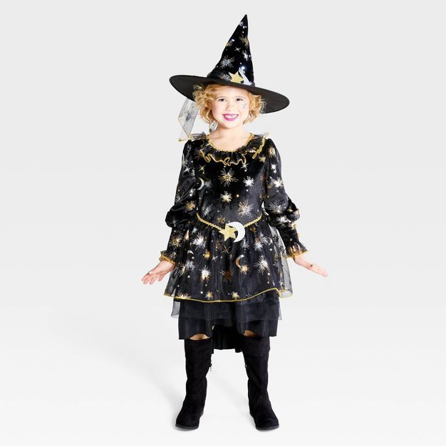 Kids' Light Up Moon and Star Witch Halloween Costume Dress with Hat - Hyde & EEK! Boutique™ | Target
