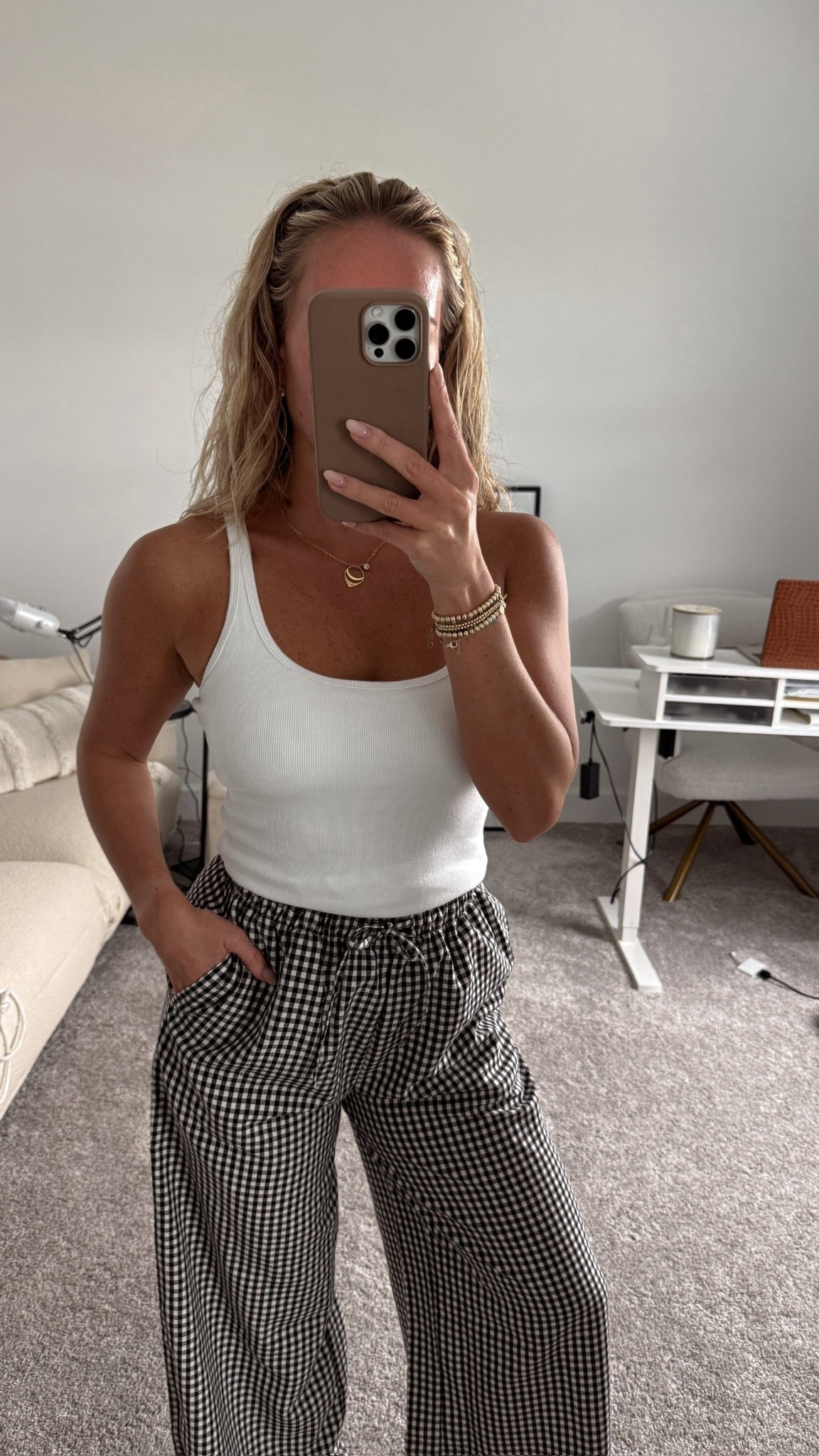 Amazon Scoop Neck Tank with built-in bra paired with gingham pull on pants.

Wearing small in both. Comes in multiple colors.

Amazon style, big spring sale,
Amazon sale, Amazon fashion, spring outfits

#LTKSaleAlert #LTKSeasonal #LTKootd