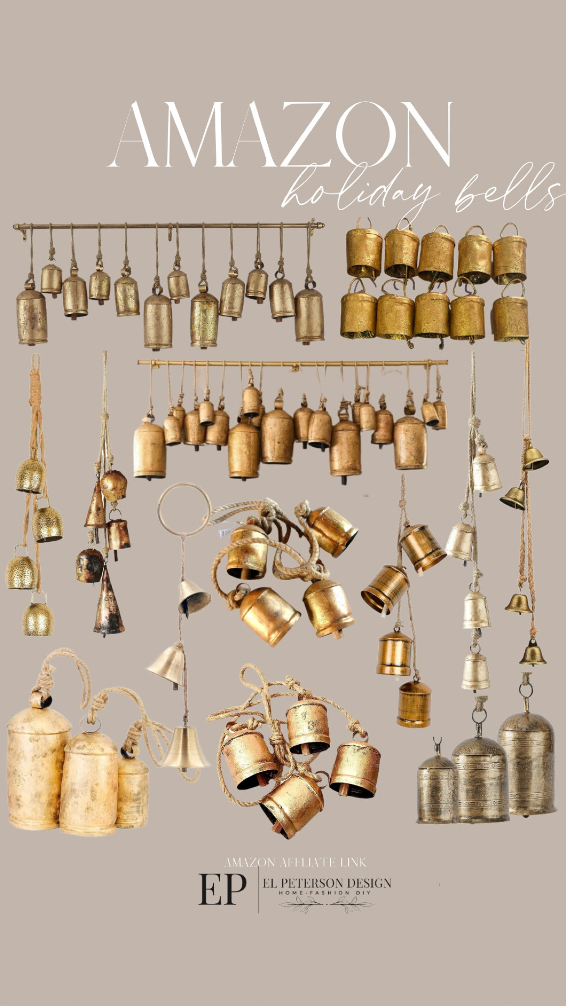 Amazon 
Vintage bells
Hanging bells 

#LTKHome