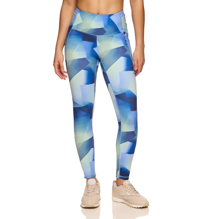 Reebok Women’s Printed Evolution High Rise 7/8 Leggings with Side Pockets, Sizes XS-3XL | Walmart (US)