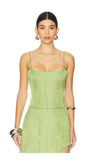 Bijou Top in Green | Revolve Clothing (Global)