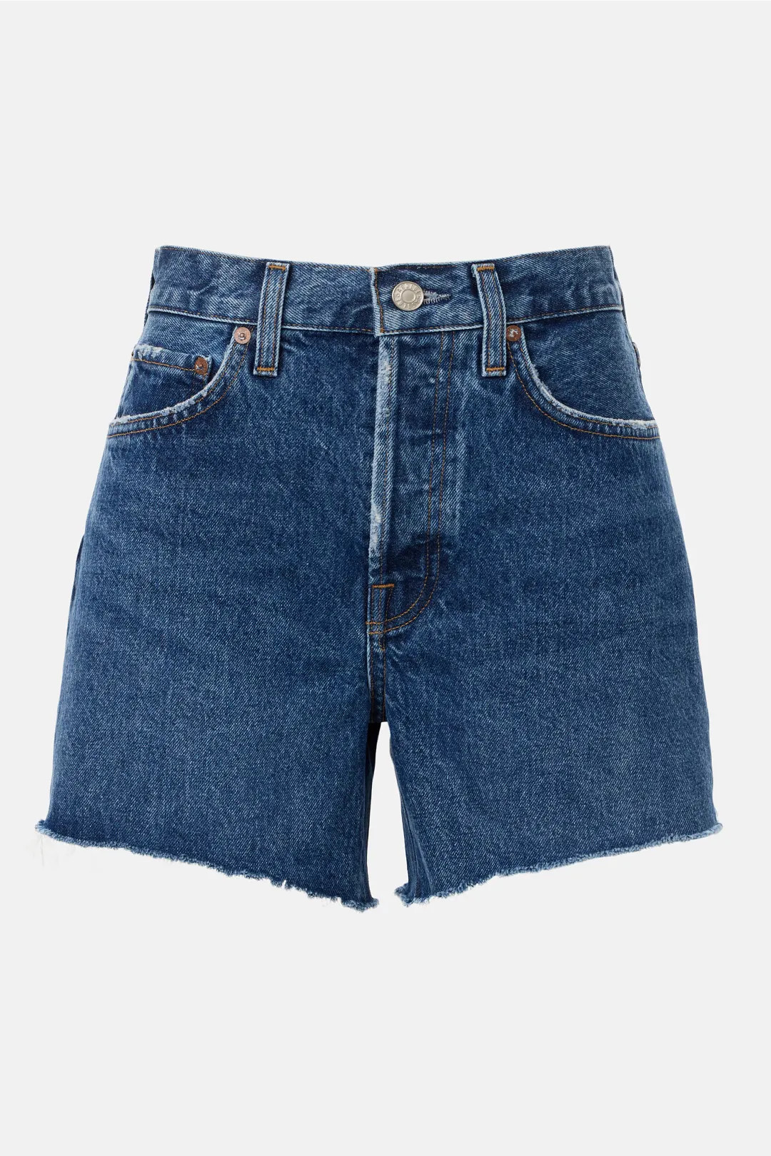 AGOLDE Dark Parker Long Shorts | Rent the Runway