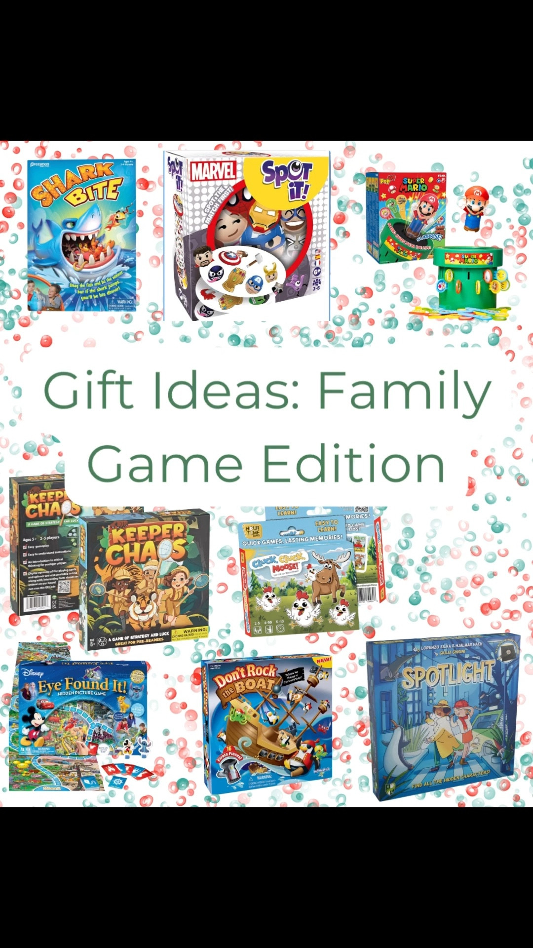 In our family, Santa brings everyone a game (and a book), so our game collection is quite large. Here are some of our favorites for all ages!

#LTKCyberWeek #LTKHoliday #LTKGiftGuide