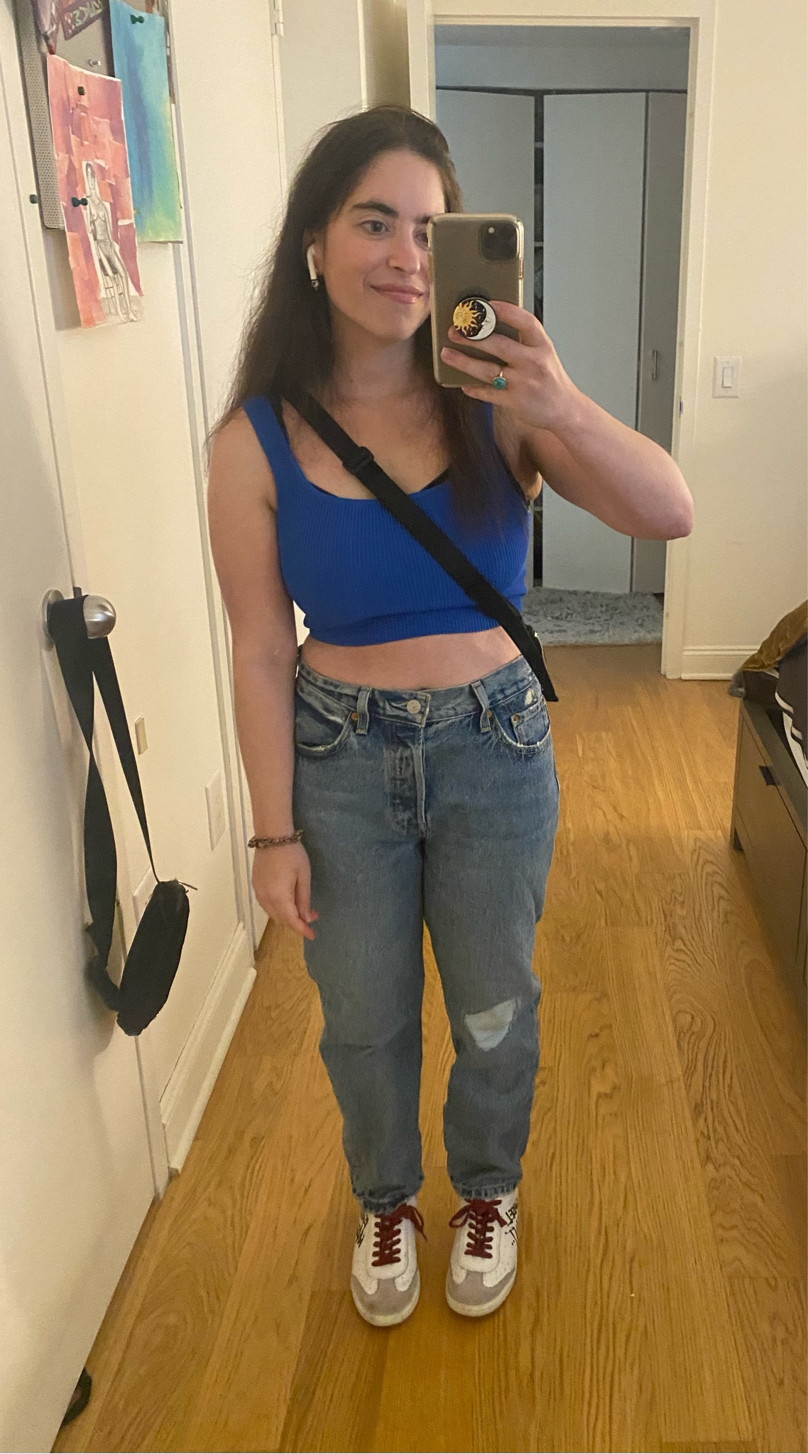 Denim in a size 27 and bandeau in a small. 💘 
•
•

Super high rise jeans | baggy jeans women | crop jeans womens | mom jeans | White jeans | levis | ripped jeans | maternity mom jeans | stretch mom jeans | levi mom jeans | ae mom jeans | dark blue ripped jeans | plus size jeans 

#LTKItBag #LTKParties #LTKStyleTip