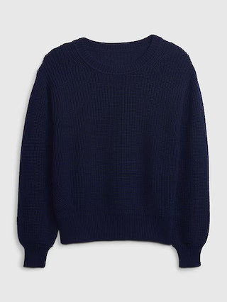 Shaker-Stitch Crewneck Sweater | Gap (US)