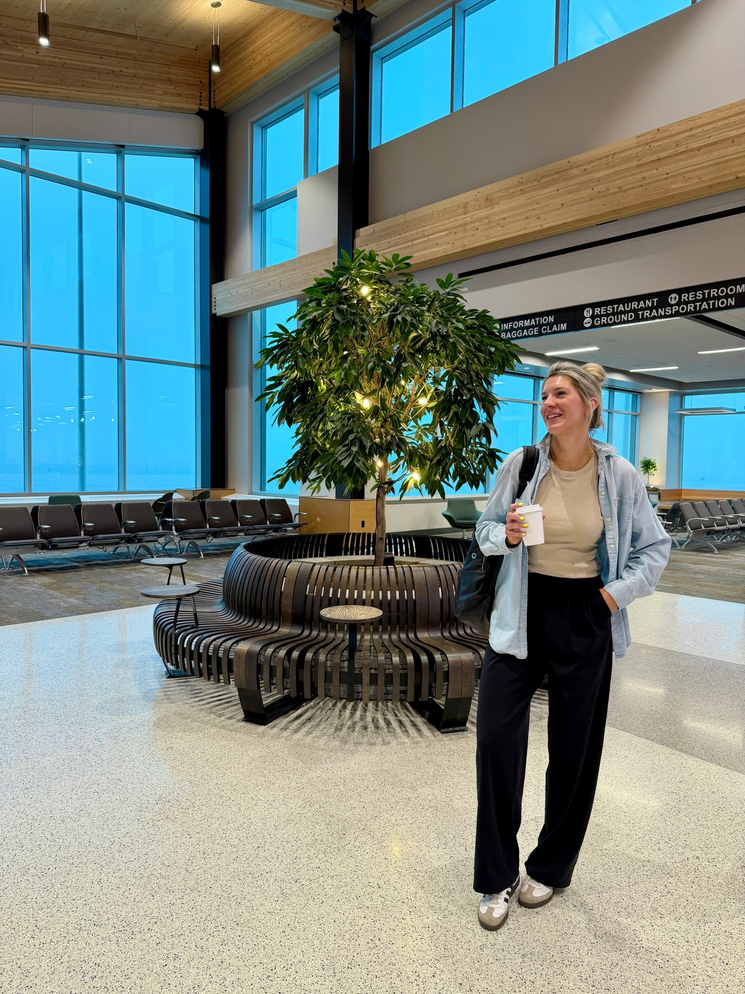 Wearing my true 8 tall in trousers, true m tall in chambray jacket and sized up one to large in tank with built in bra

Travel outfit, airport, work trousers, work pants, spring jacket 

#LTKWorkwear #LTKTravel #LTKTall