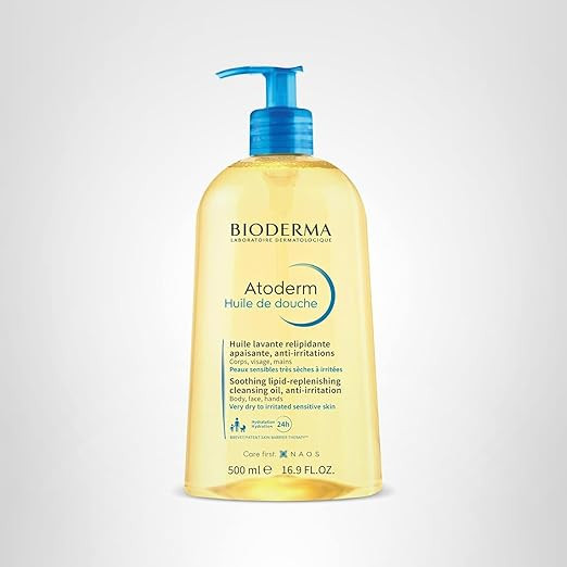 Bioderma Atoderm Shower Oil, Cleansing Oil For Face & Body, Nourishing Cleansing Oil For Dry to A... | Amazon (US)