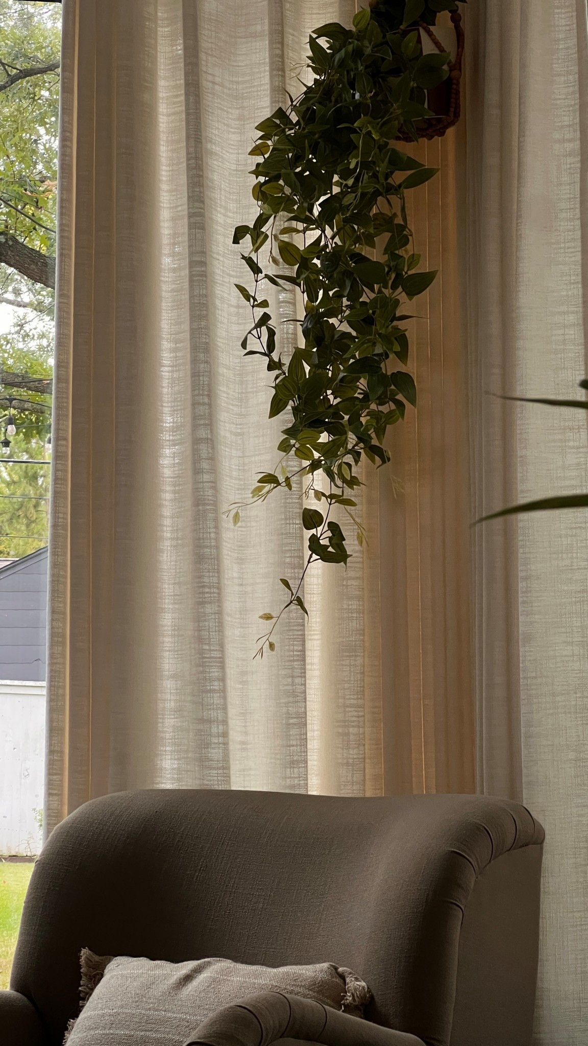 Curtains are the Liz linen in ivory from two pages 💓