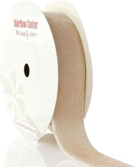 HBC 1" Velvet Ribbon 823 Taupe - 25 Yards | Amazon (US)