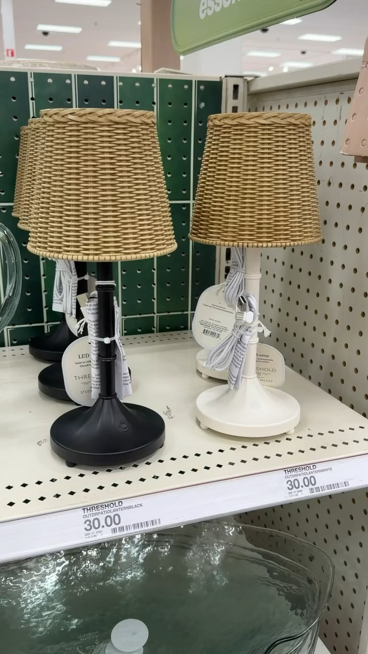 How cute are these rechargeable outdoor patio LED lanterns! I love the woven shade paired with both the black and white base. Only $30! 

#LTKHome #LTKSeasonal