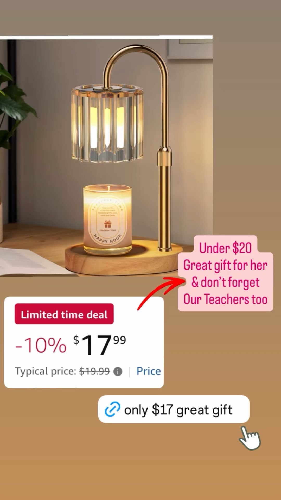 Under $20
Great gift for her
& don’t forget 
Our Teachers too