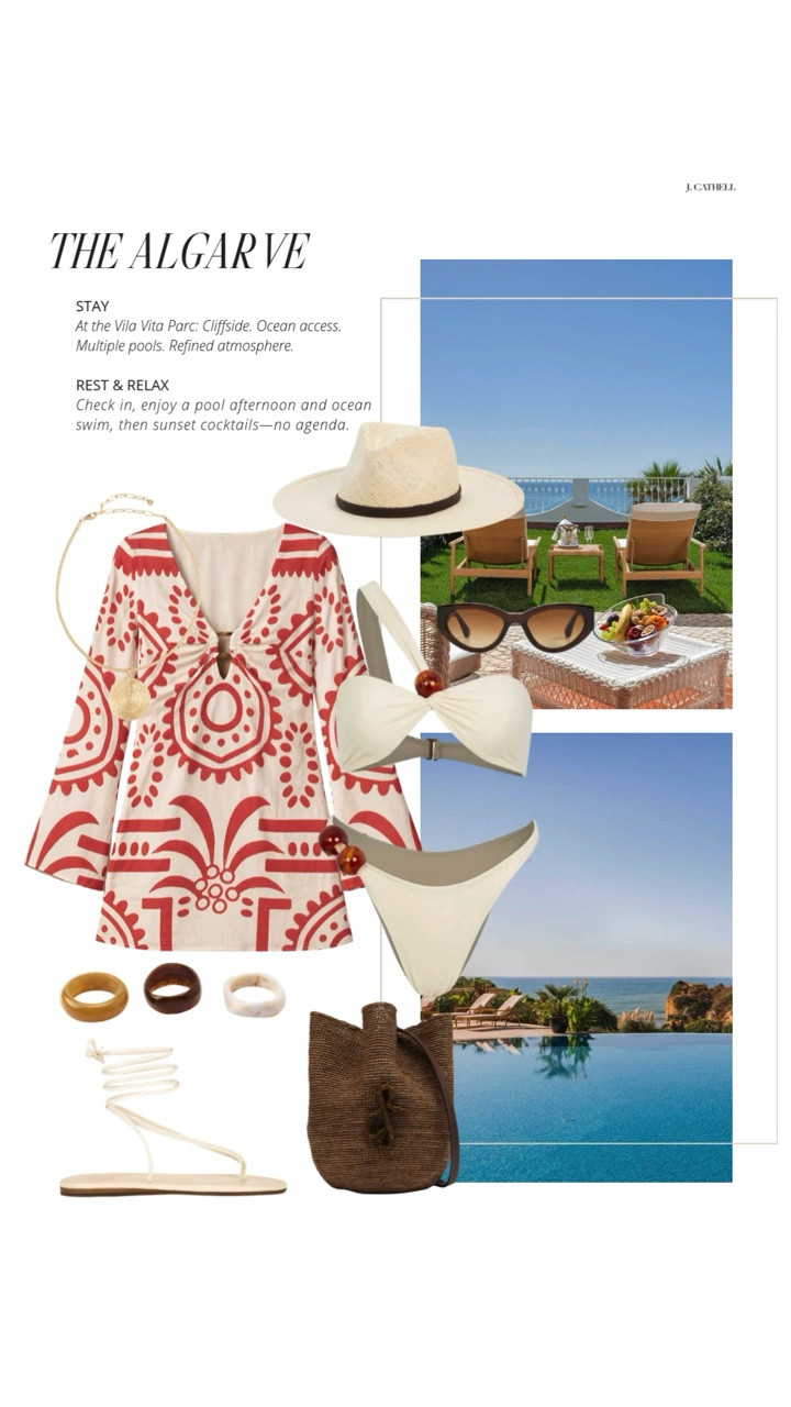 Portugal — the beautiful, unhurried way 🇵🇹✨

Seven days, three regions: Lisbon, the Douro Valley, and the Algarve. Think charming tiled streets, vineyard views, and a proper seaside reset — all with thoughtful pacing, beautiful hotels, and effortless travel in between.

Sharing the looks I’d pack for Portugal: chic walking shoes for cobblestones, breezy dresses for wine country, and relaxed coastal pieces for Algarve sunsets. Tap to shop and save for future travel inspo. ✈️🤍#PortugalStyle #TravelWardrobe #EuroStyle #LTKFinds 

 

#LTKTravel #LTKootd #LTKOver40 #LTKTravel