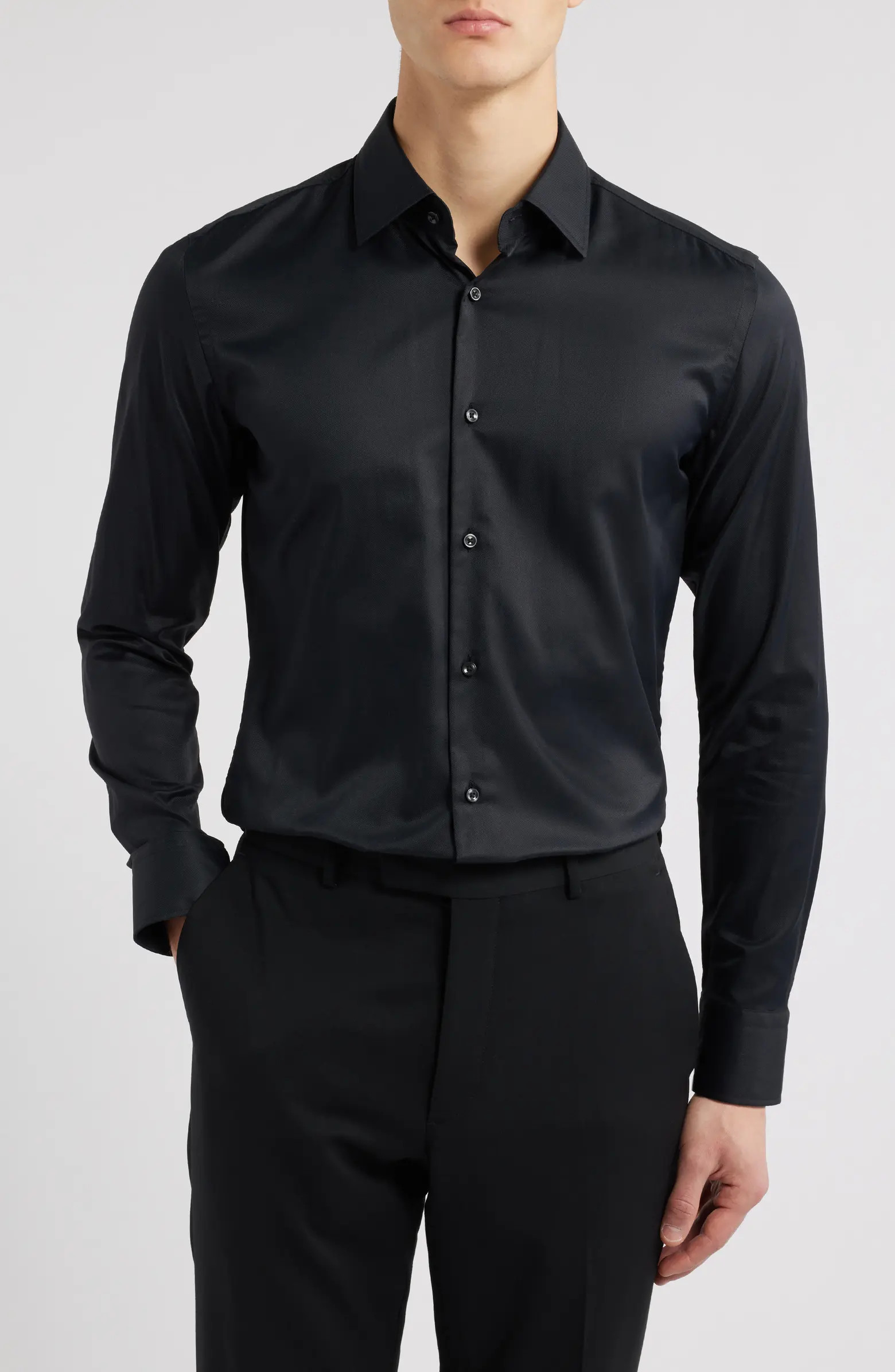 Hank Kent Performance Twill Dress Shirt | Nordstrom