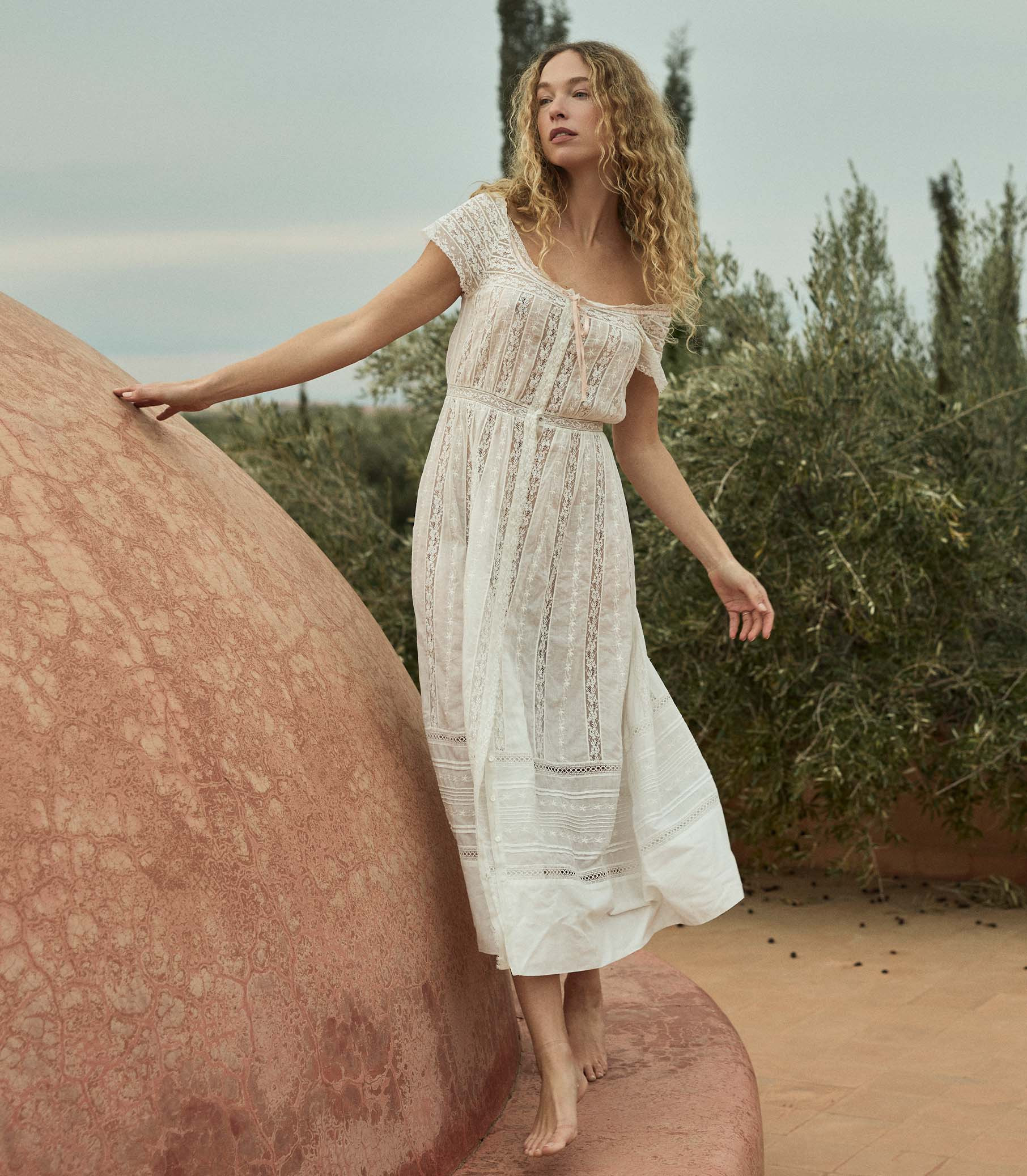 Georgiana Dress - Salt | DÔEN | DOEN