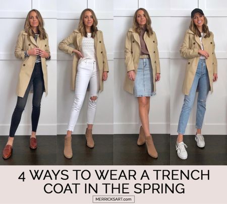 Styling a trench coat for spring 

#LTKstyletip #LTKSeasonal